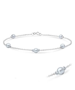 Lovely Pearls Silver Bracelet BRS-04